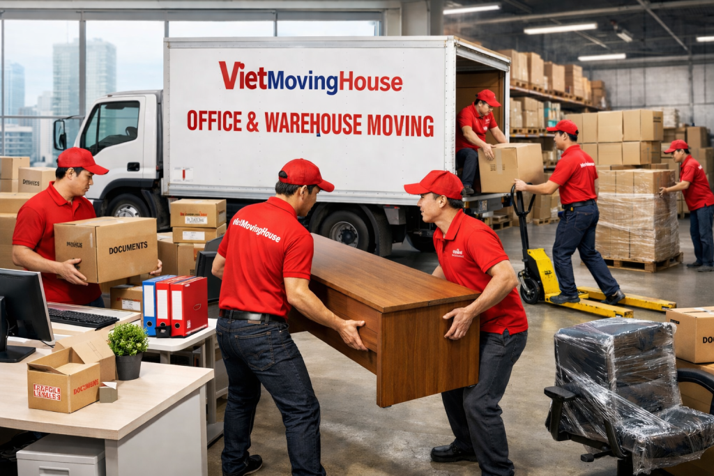 Dịch vụ chuyển văn phòng và kho xưởng – Nhanh chóng, an toàn, trọn gói