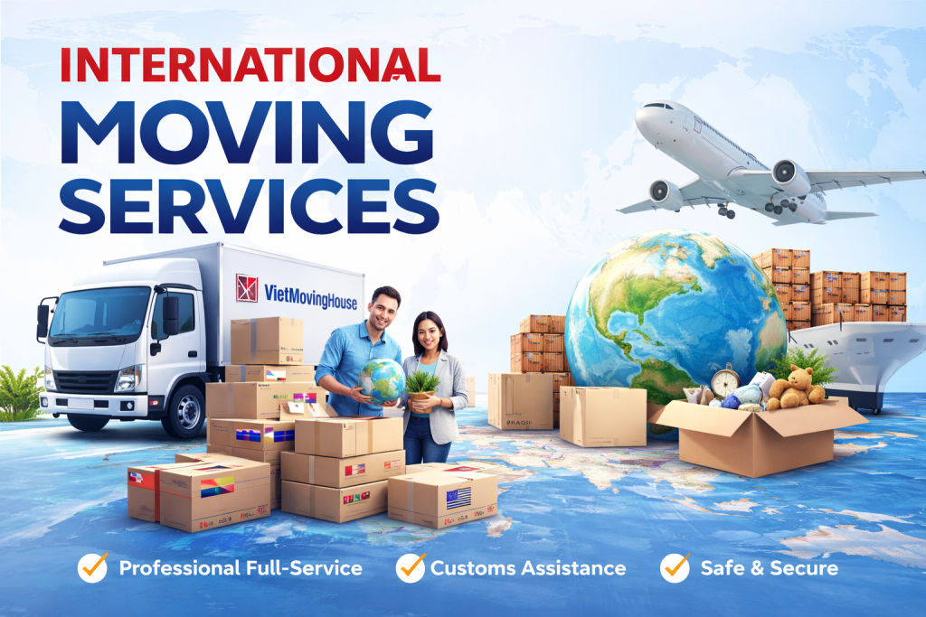 Dịch vụ chuyển nhà quốc tế chuyên nghiệp tại VietMovingHouse