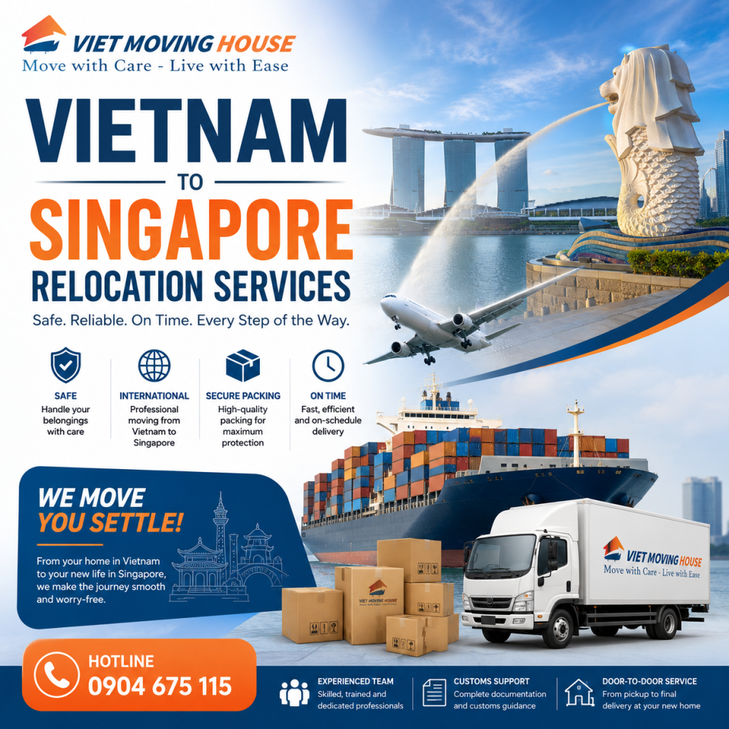 Vietnam to Singapore Relocation Services