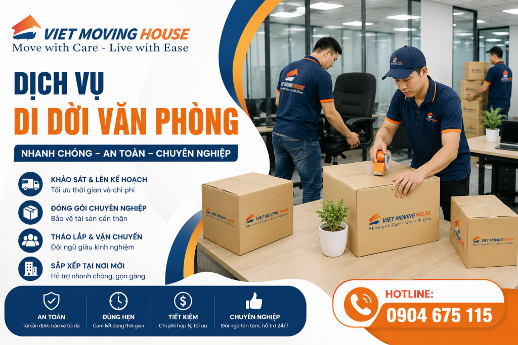 Checklist di dời văn phòng không gián đoạn công việc