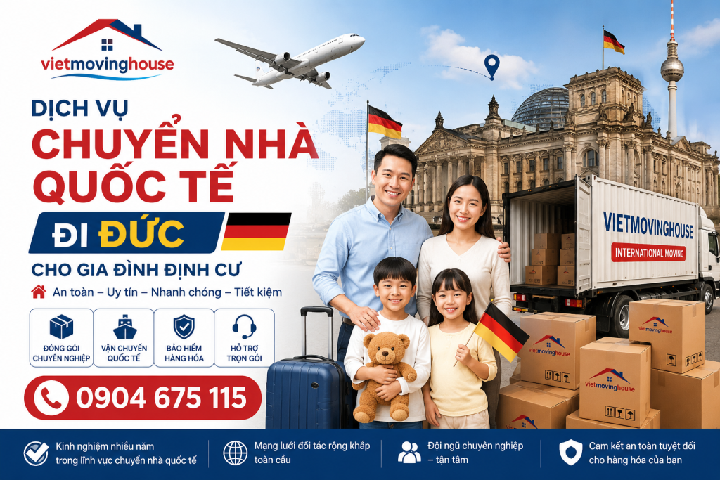 Dịch vụ chuyển nhà quốc tế đi Đức cho gia đình định cư