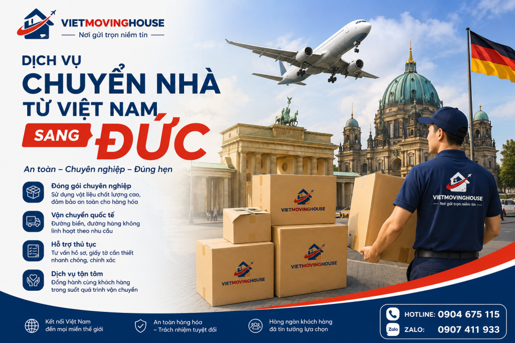 Dịch vụ chuyển nhà từ Việt Nam sang Đức
