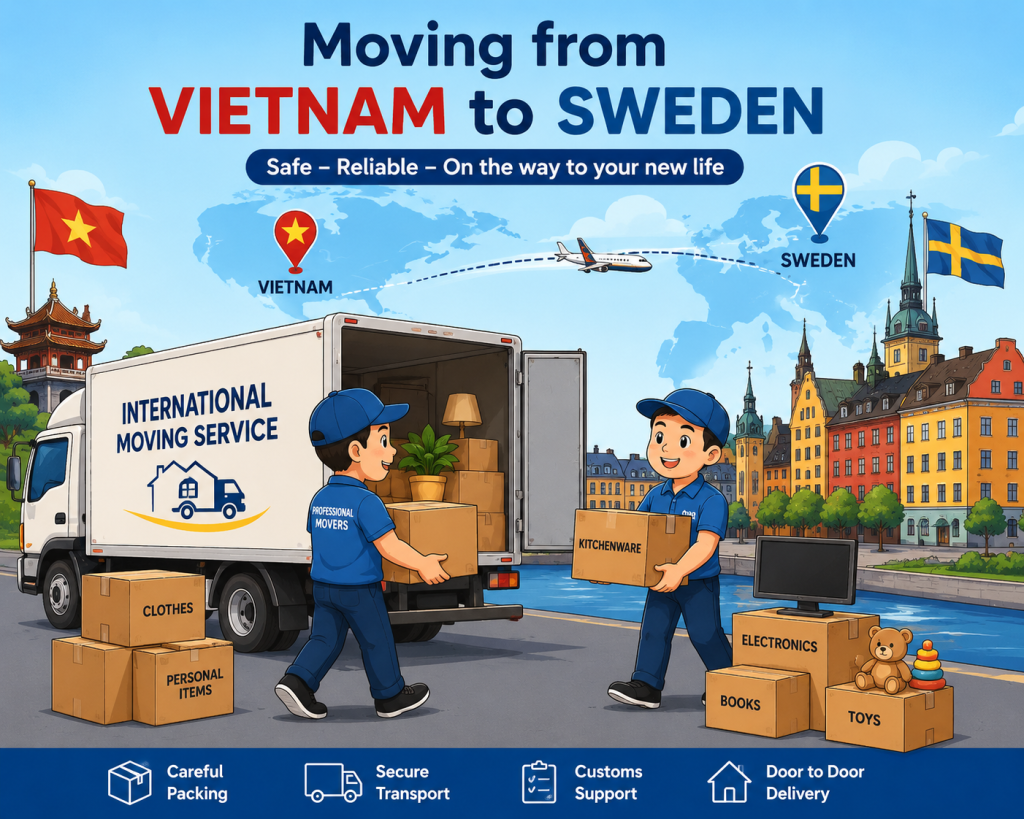 Moving Service from Vietnam to Sweden