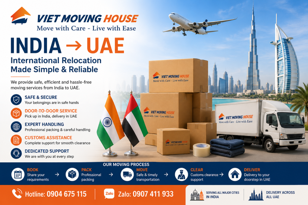 Moving Service from India to UAE