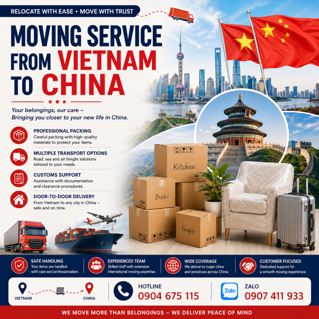 Moving Service from Vietnam to China