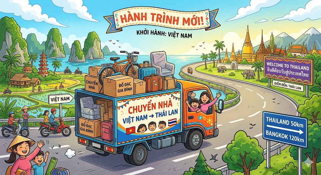 Dịch vụ chuyển nhà từ Việt Nam đi Thái Lan