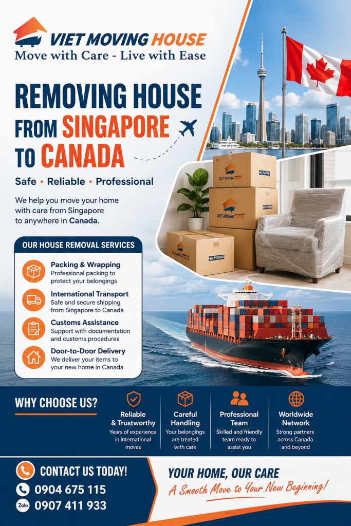 Removing House from Singapore to Canada